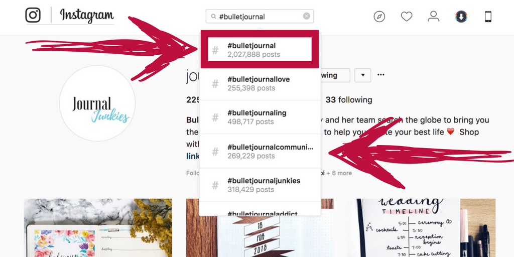 Instagram Hashtag Research for business social media coach